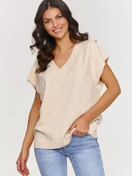 Gilet model 209737 Makadamia