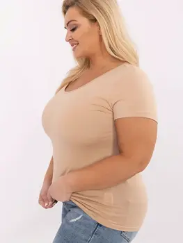 Plus size T-shirt model 211761 Relevance