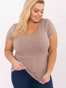 Plus size T-shirt model 211763 Relevance