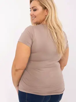 Plus size T-shirt model 211763 Relevance