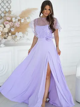 Long dress model 219693 Bicotone