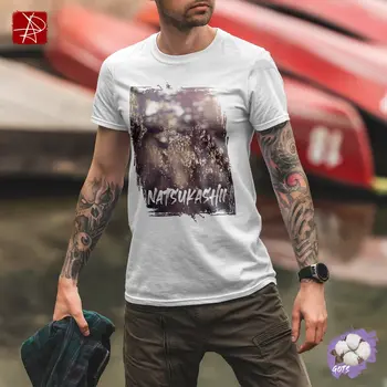 Eco-Friendly GOTS Organic Cotton T-Shirt "Natsukashii" Nostalgic Nature