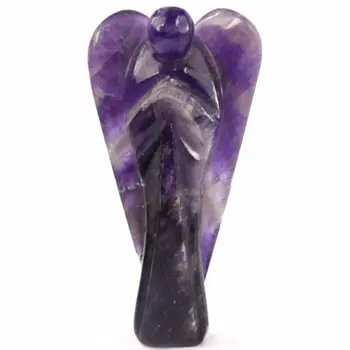 Amethyst Pocket Angel (3" inch size)