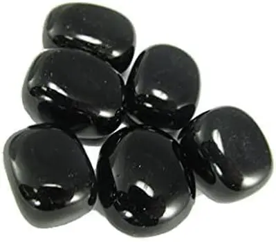 Black Obsidian Tumbled Stone (1 kg pack)