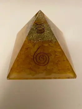 Citrine Orgonite Pyramid