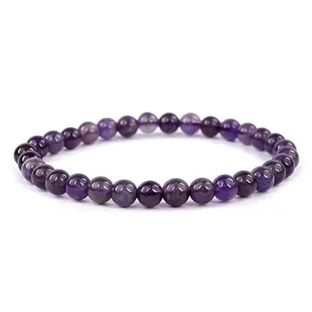 Amethyst Bracelet (8 mm Beads)