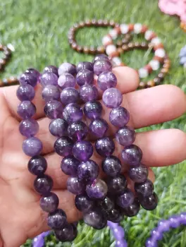 Amethyst Bracelet (8 mm Beads)