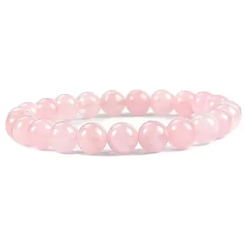 Rose Quartz Bracelet (10 mm Beads)