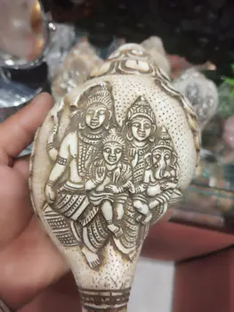 Hand Carved Conch/Shell Sankh