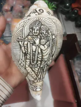 Hand Carved Conch/Shell Sankh