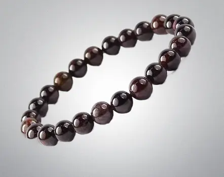 Garnet Beads Bracelet (10 mm Beads)