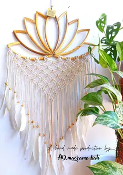 White Lotus Wall Art Bohemian