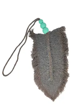 Brown Decorative Macrame Feather Tassel