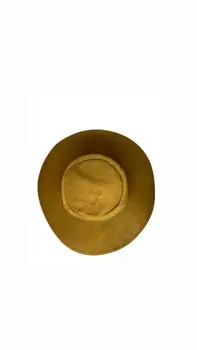 Brown Leather Cowboy Hat