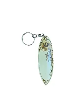 Jempun Wooden Surfboard Keychain