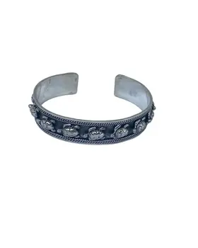 Turtles Bangle 925 Sterling Sliver