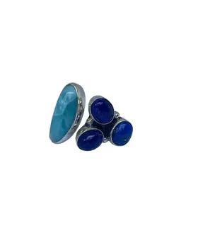 Mix Turqouise Stone  925 Sterling Sliver