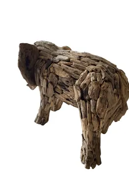 Elphant Drift Wood Home Decoration