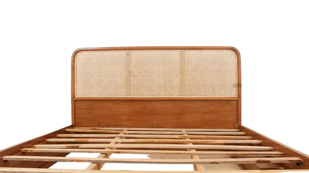 Rattan-Wooden Bed