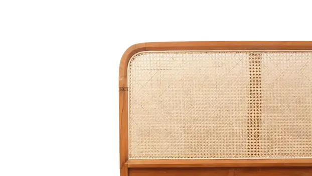 Rattan-Wooden Bed