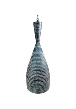 Cacah Black And White Bali Copper Lampshade