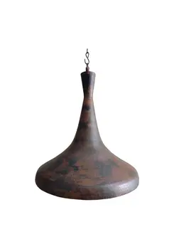 Leher Burned Bali Copper Lampshad