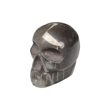 Mysterious Tribal Bali Fossil Wood Skull Carving