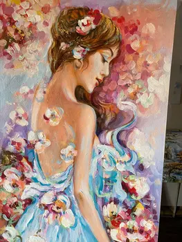 Blooming Beauty: An Abstract Floral Portrait of a Girl
