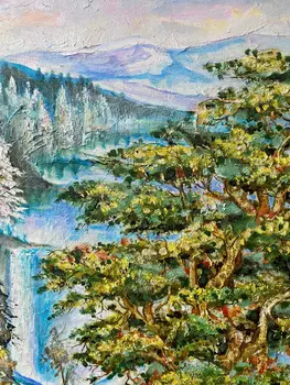 Majestic Giants: A Celebratory Painting Of The Beauty And Power Of Trees