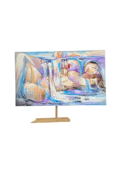 Together in the Moment: A Heartfelt Painting of Two Figures Embracing