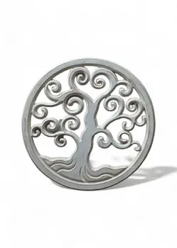 Life Of Tree Wooden Wall Decoration White Wash Finishing