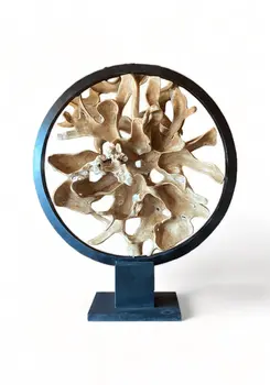 Bali Round Root Homedecor On Base