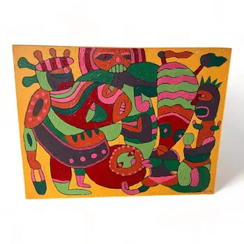Hawai Mozaic Figure Balinese Fine Art Painting