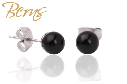 Ohrringe/Ohrstecker Perle CARIE 5818-MBLCK 6mm