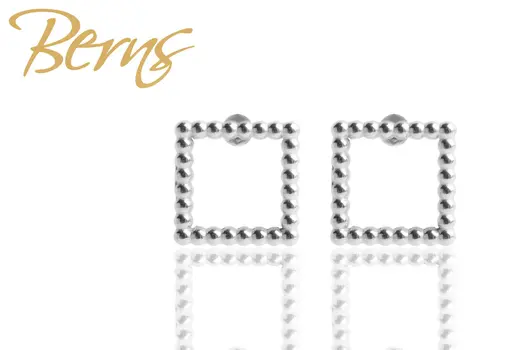 Ohrringe/Ohrstecker CLEAR SQUARE W. SS