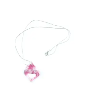 Collar corazón y triángulo