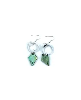 Pendientes rombo y anillo