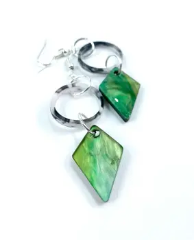 Pendientes rombo y anillo