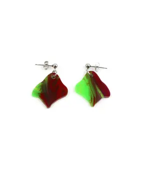 Pendientes abstractos multicolor