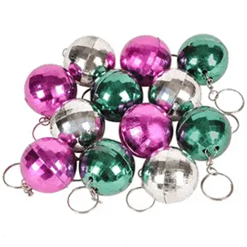 1 Dozen Disco Ball Keychains Assorted Colors