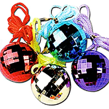 1 Dozen Disco Ball Necklaces Assorted Colors