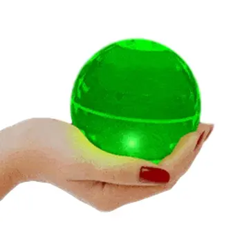 4 Inch LED Super Bounce Ball Green