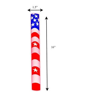 7 Color Foam Cheer Stick USA Flag 4th of July