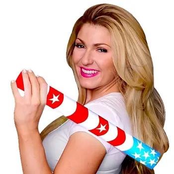 7 Color Foam Cheer Stick USA Flag 4th of July