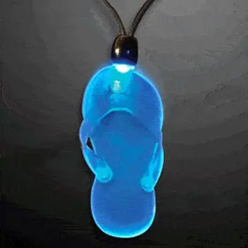 Acrylic LED Beach Sandal Necklace