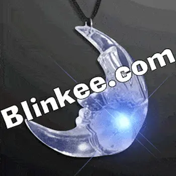 Acrylic LED Moon Necklace