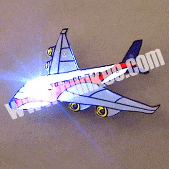 Airliner Flashing Body Light Lapel Pins