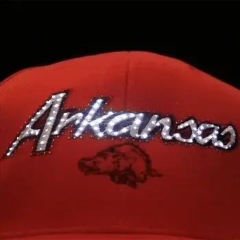 Arkansas Razorbacks Flashing Fiber Optic Cap