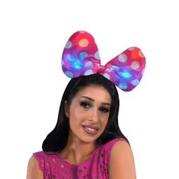 Light Up Soft Bow Headband Assorted