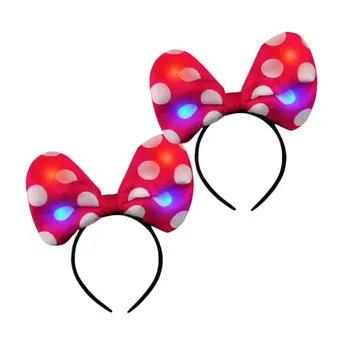 Light Up Soft Bow Headband Assorted